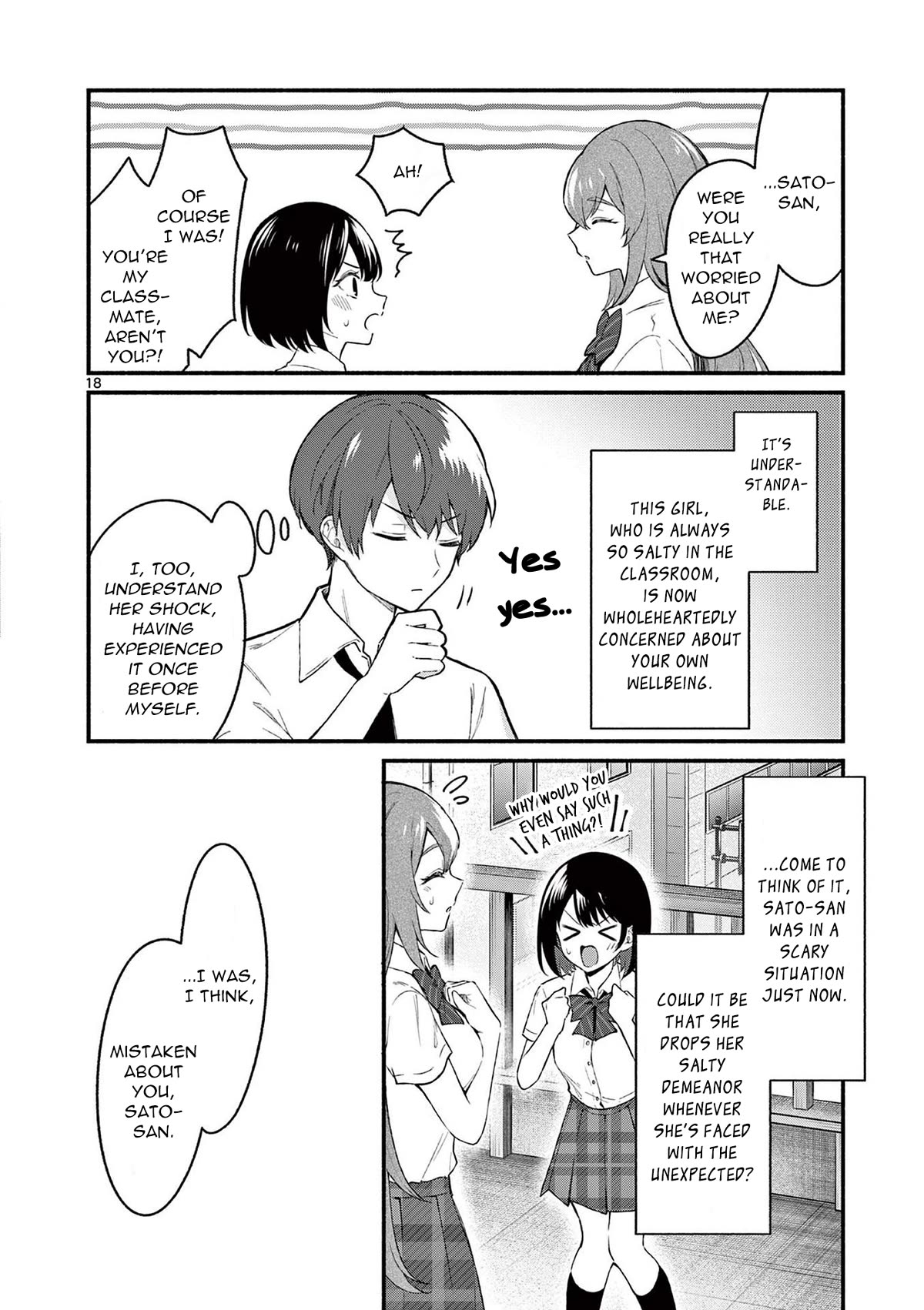 Shiotaiou no Sato-san ga Ore ni dake Amai Chapter 51 page 18 - Chapter 51