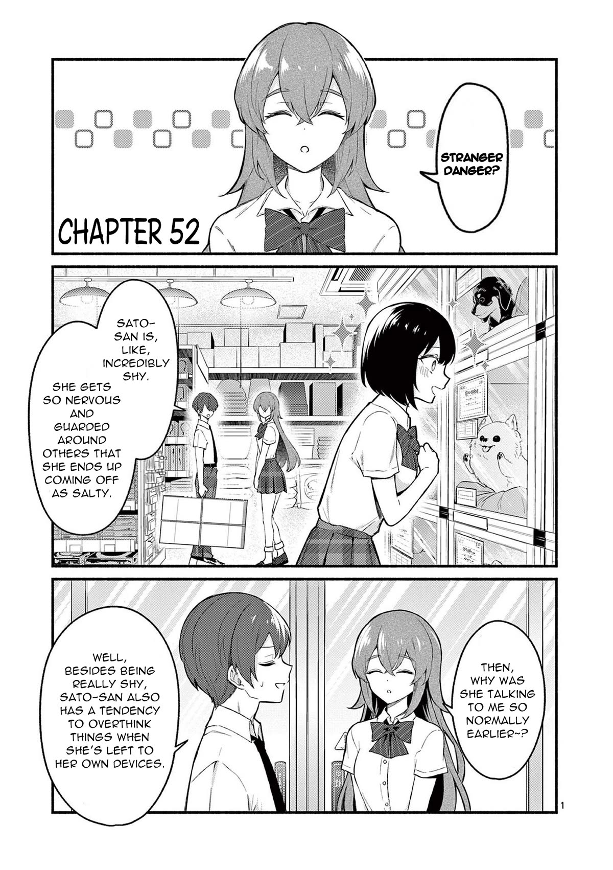Shiotaiou no Sato-san ga Ore ni dake Amai Chapter 52 page 1 - Chapter 52