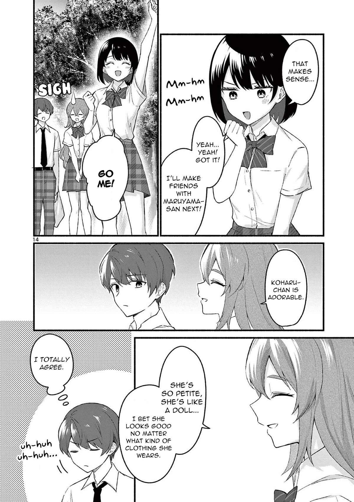 Shiotaiou no Sato-san ga Ore ni dake Amai Chapter 52 page 14 - Chapter 52
