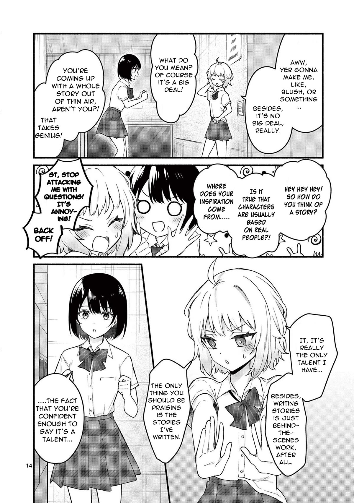 Shiotaiou no Sato-san ga Ore ni dake Amai Chapter 54 page 14 - Chapter 54