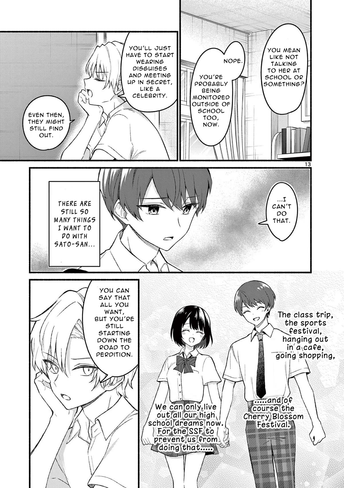 Shiotaiou no Sato-san ga Ore ni dake Amai Chapter 55 page 13 - Chapter 55