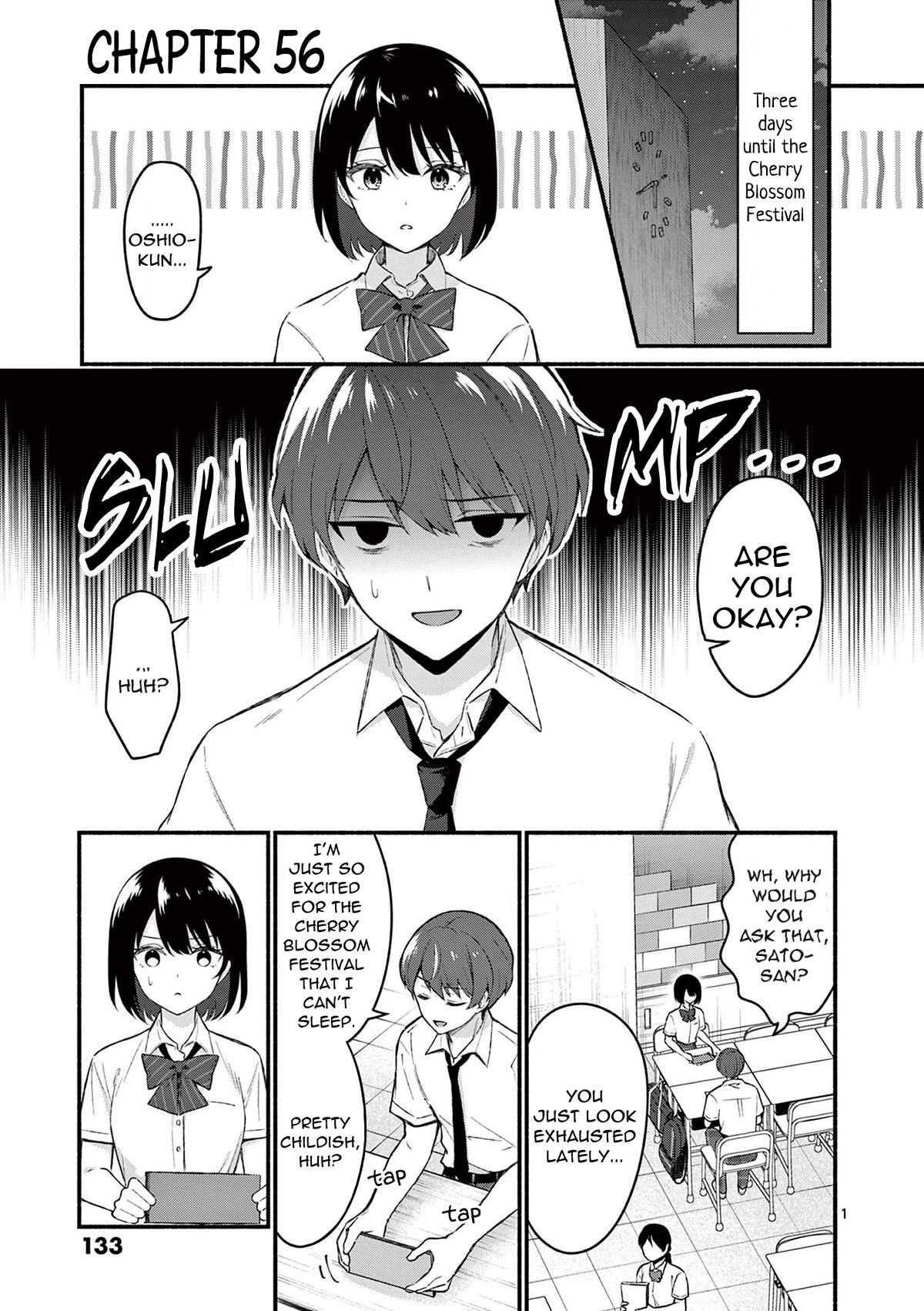 Shiotaiou no Sato-san ga Ore ni dake Amai Chapter 56 page 1 - Chapter 56