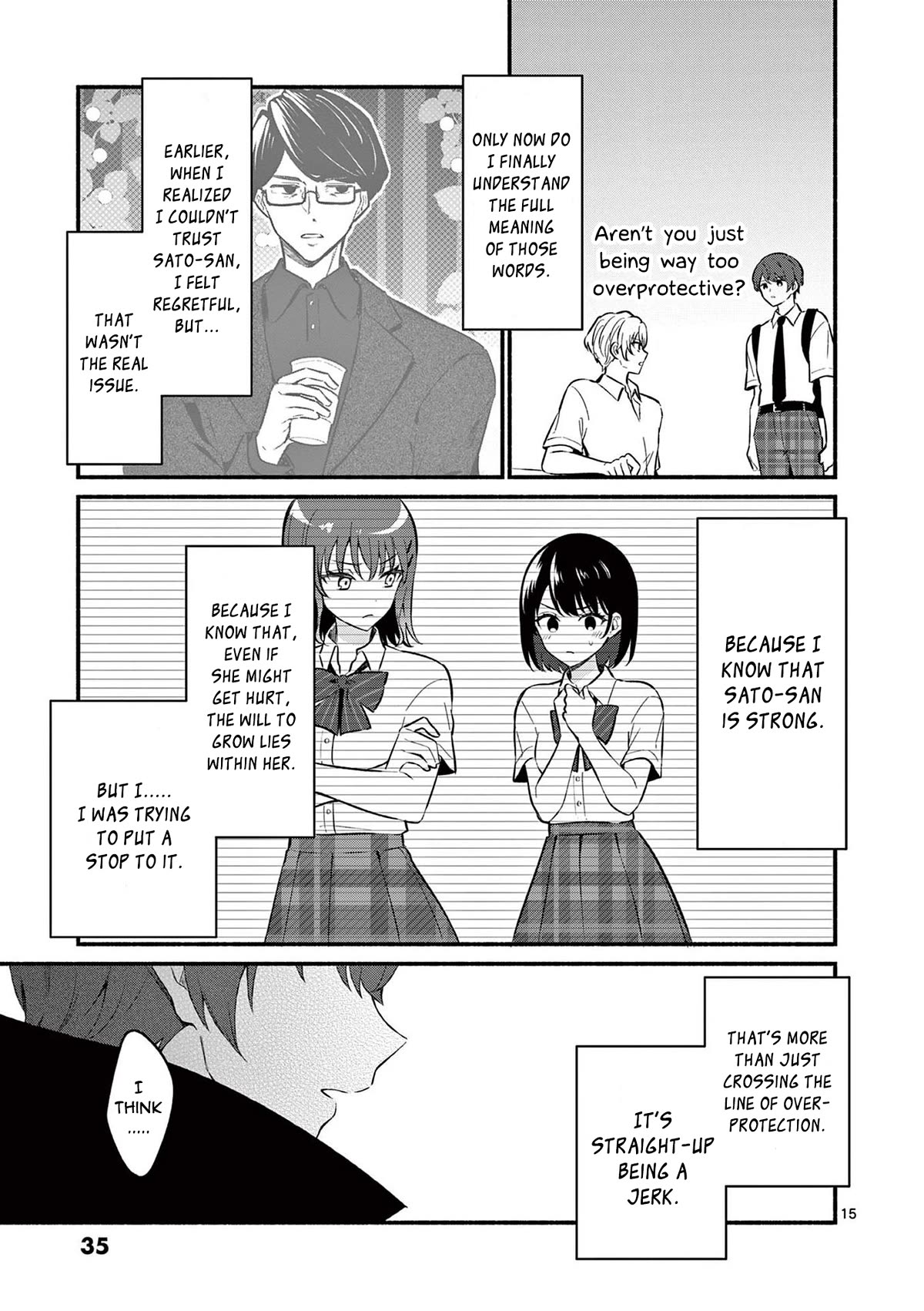 Shiotaiou no Sato-san ga Ore ni dake Amai Chapter 59 page 15 - Chapter 59