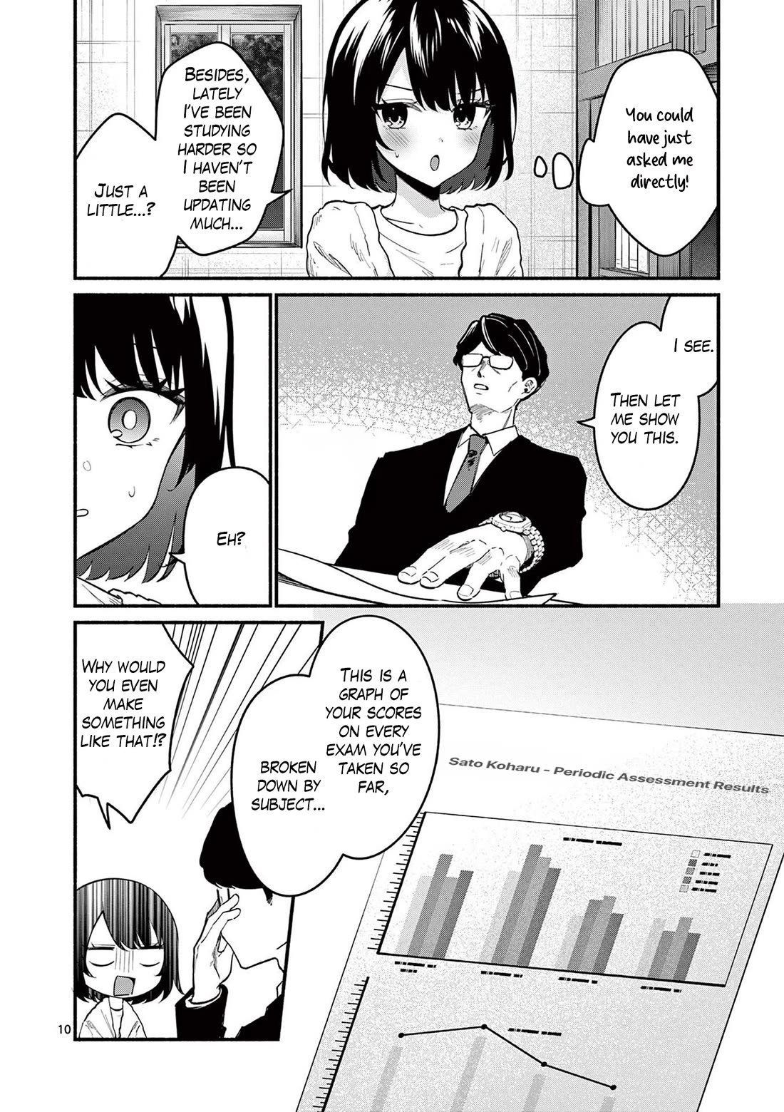 Shiotaiou no Sato-san ga Ore ni dake Amai Chapter 82 page 10 - Chapter 82