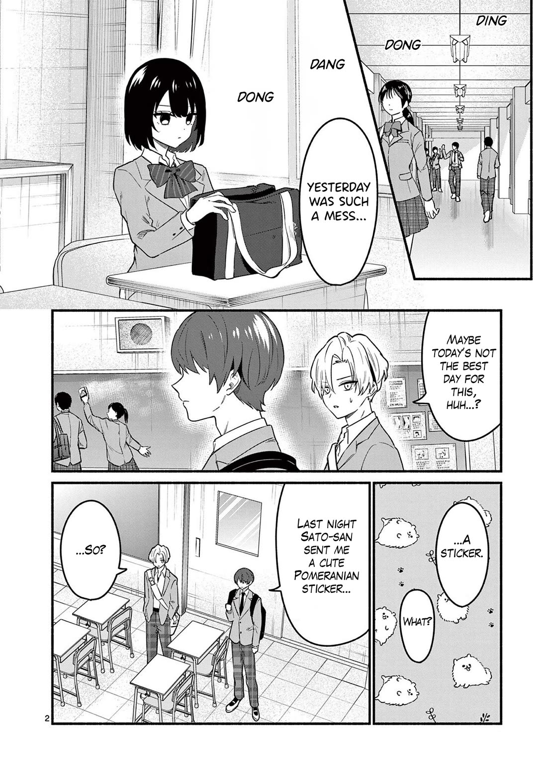 Shiotaiou no Sato-san ga Ore ni dake Amai Chapter 83 page 2 - Chapter 83