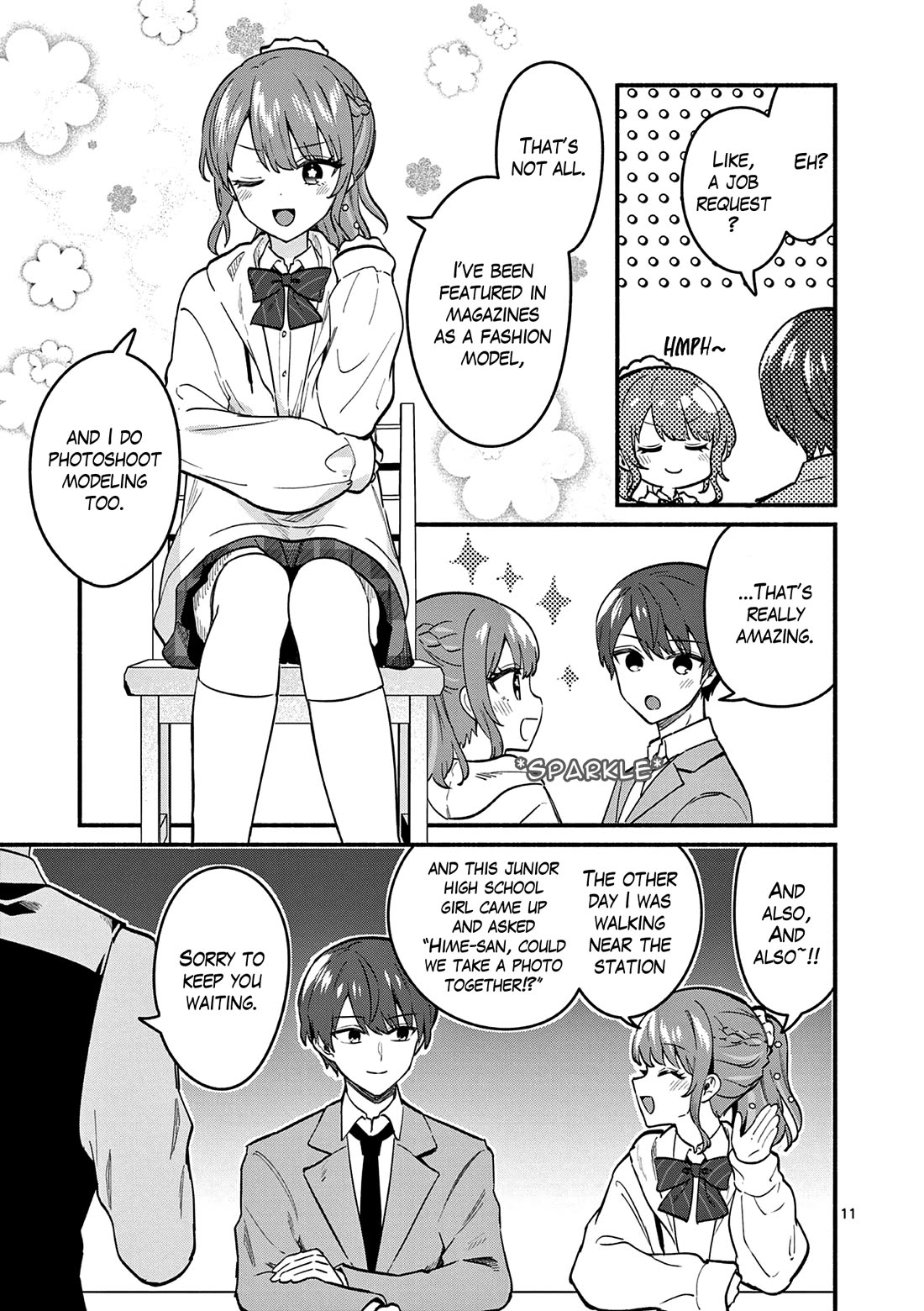 Shiotaiou no Sato-san ga Ore ni dake Amai Chapter 84 page 11 - Chapter 84