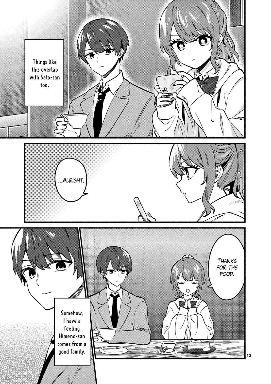 Shiotaiou no Sato-san ga Ore ni dake Amai Chapter 84 page 13 - Chapter 84