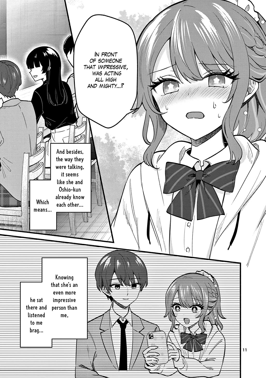 Shiotaiou no Sato-san ga Ore ni dake Amai Chapter 85 page 11 - Chapter 85