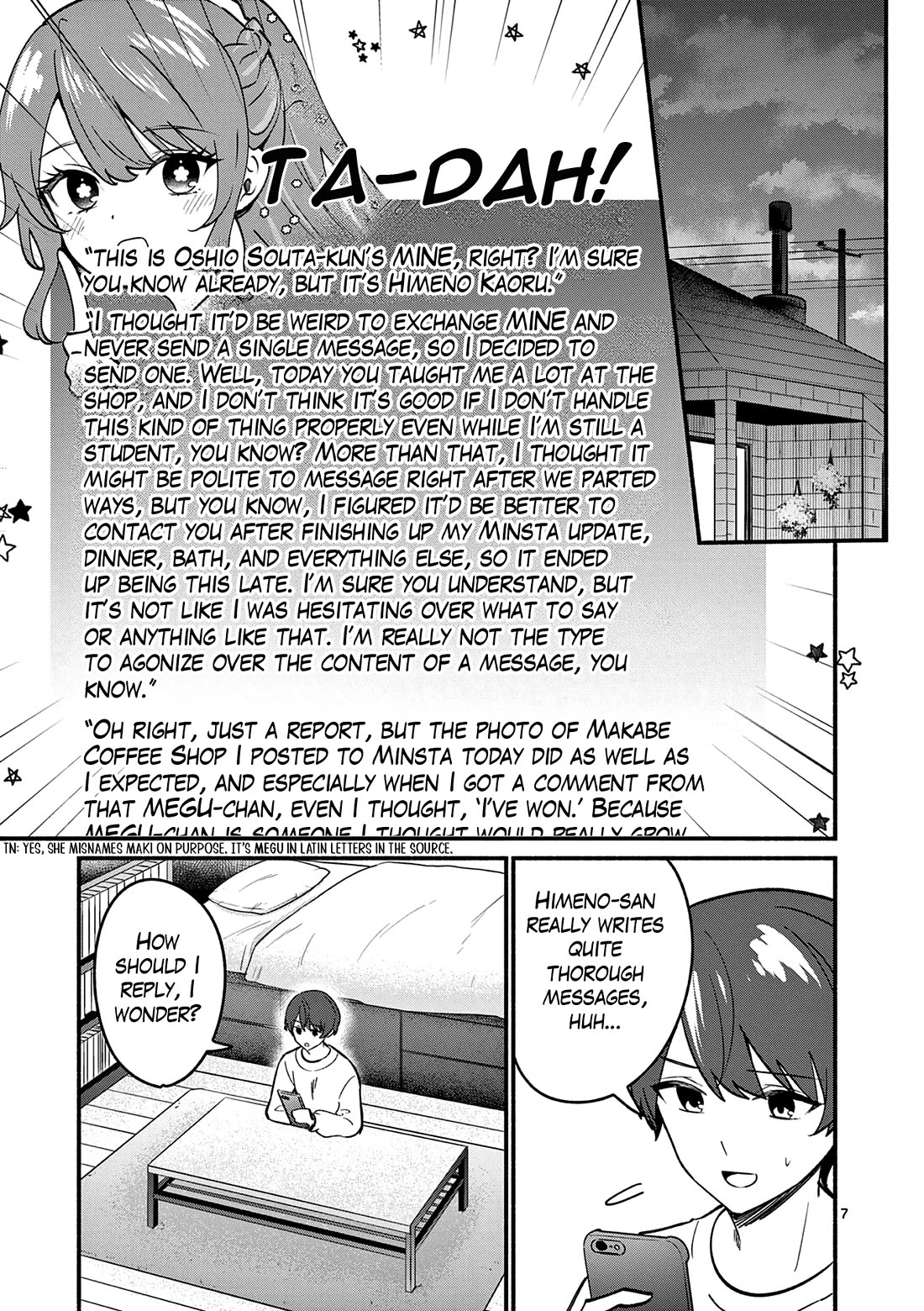 Shiotaiou no Sato-san ga Ore ni dake Amai Chapter 87 page 7 - Chapter 87