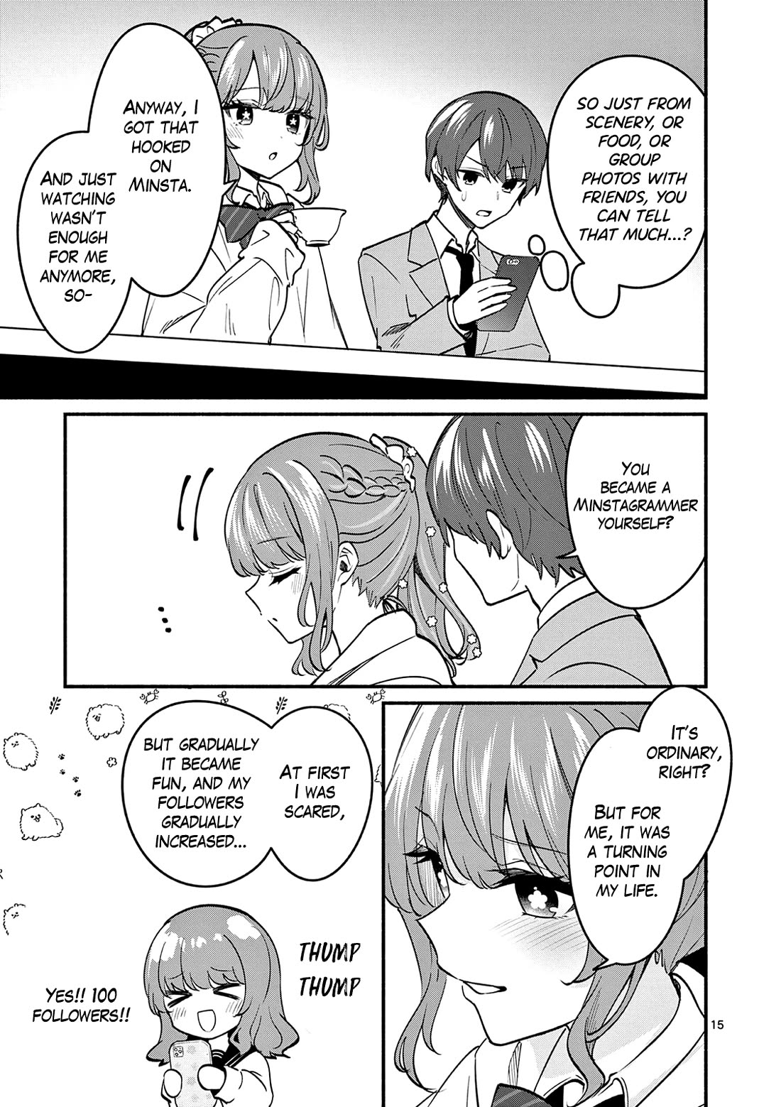 Shiotaiou no Sato-san ga Ore ni dake Amai Chapter 88 page 15 - Chapter 88