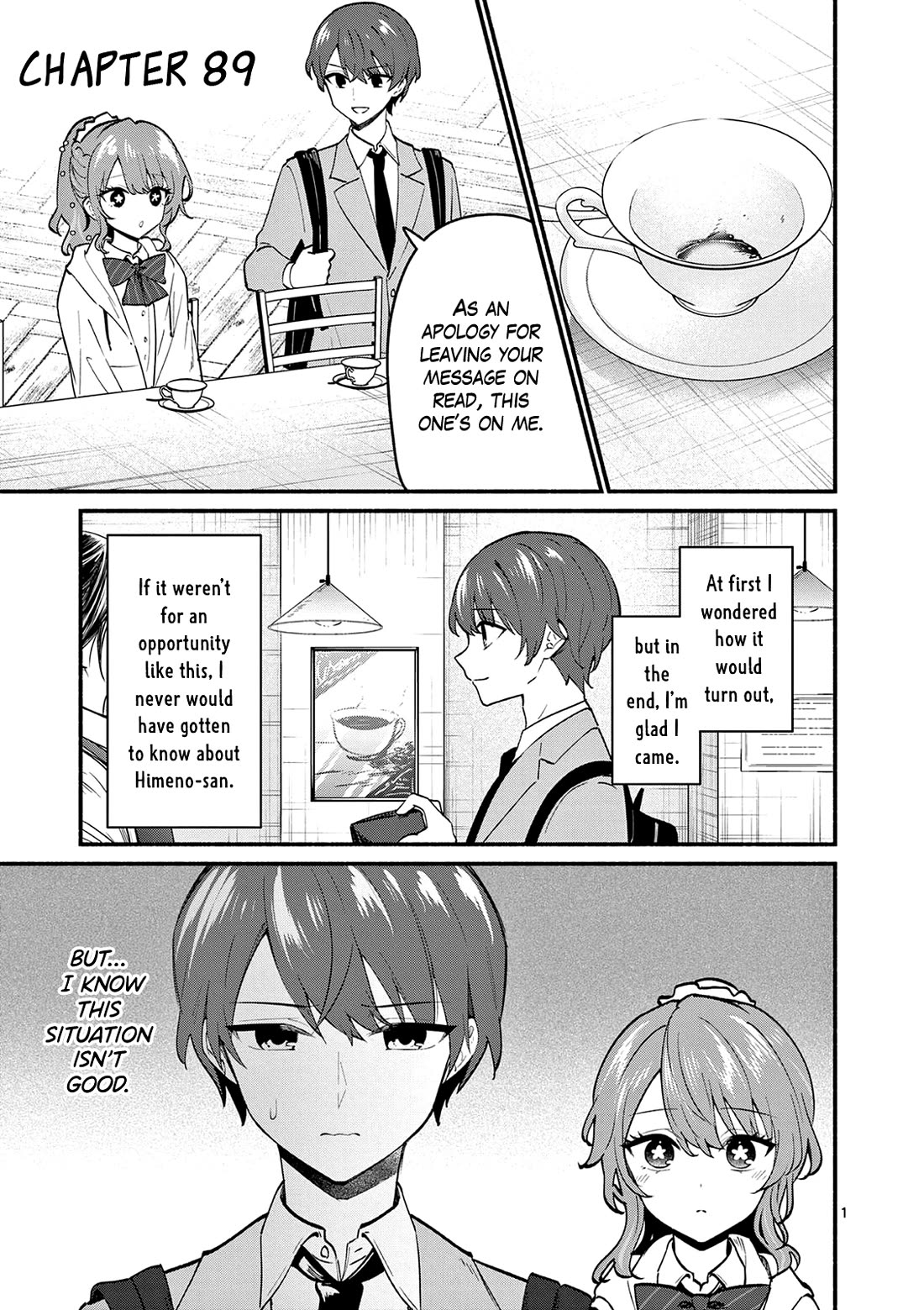 Shiotaiou no Sato-san ga Ore ni dake Amai Chapter 89 page 1 - Chapter 89