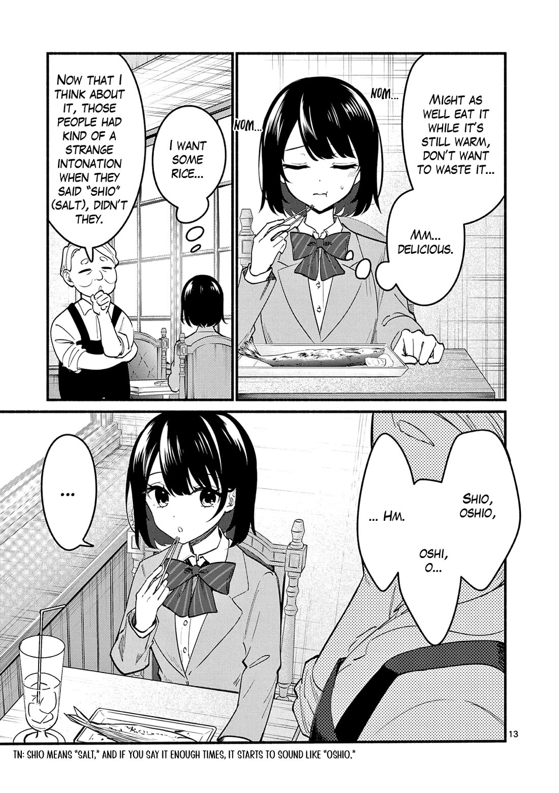 Shiotaiou no Sato-san ga Ore ni dake Amai Chapter 89 page 13 - Chapter 89