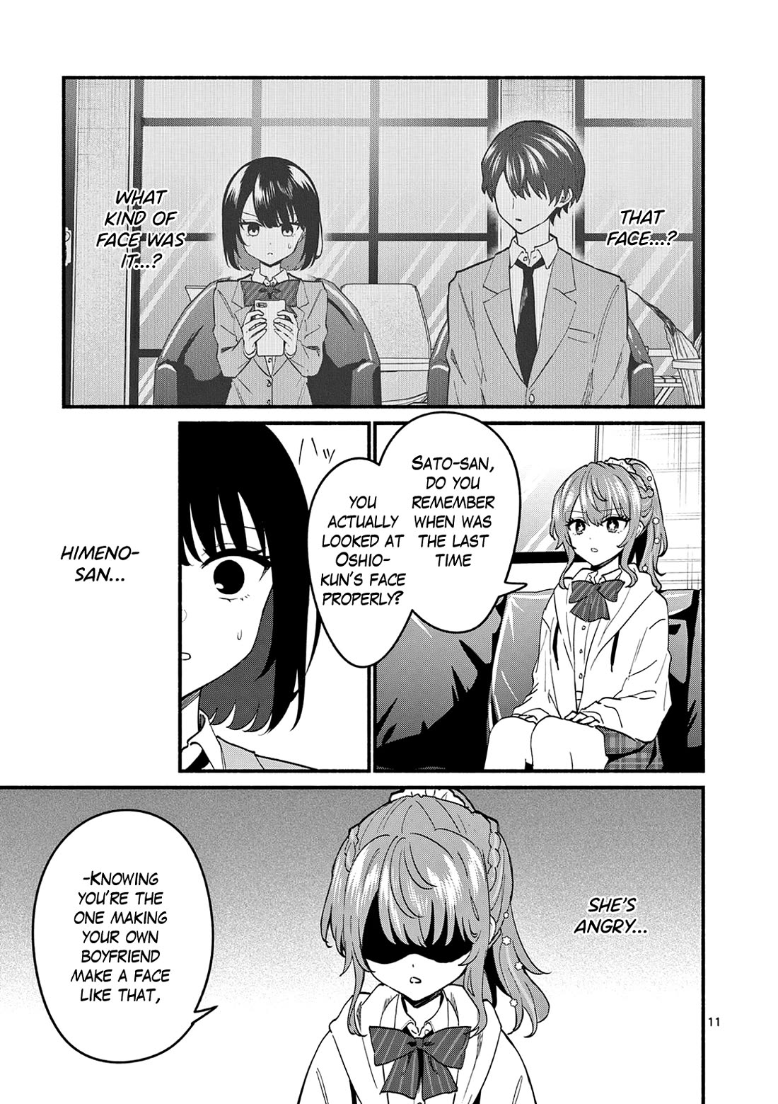 Shiotaiou no Sato-san ga Ore ni dake Amai Chapter 91 page 11 - Chapter 91