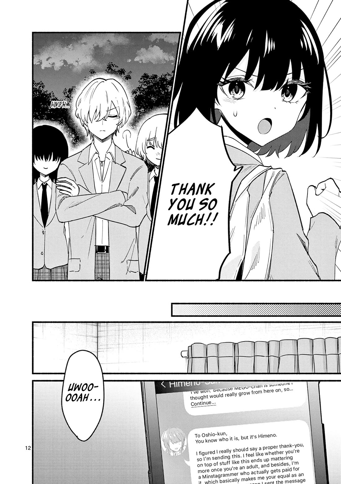 Shiotaiou no Sato-san ga Ore ni dake Amai Chapter 92 page 12 - Chapter 92