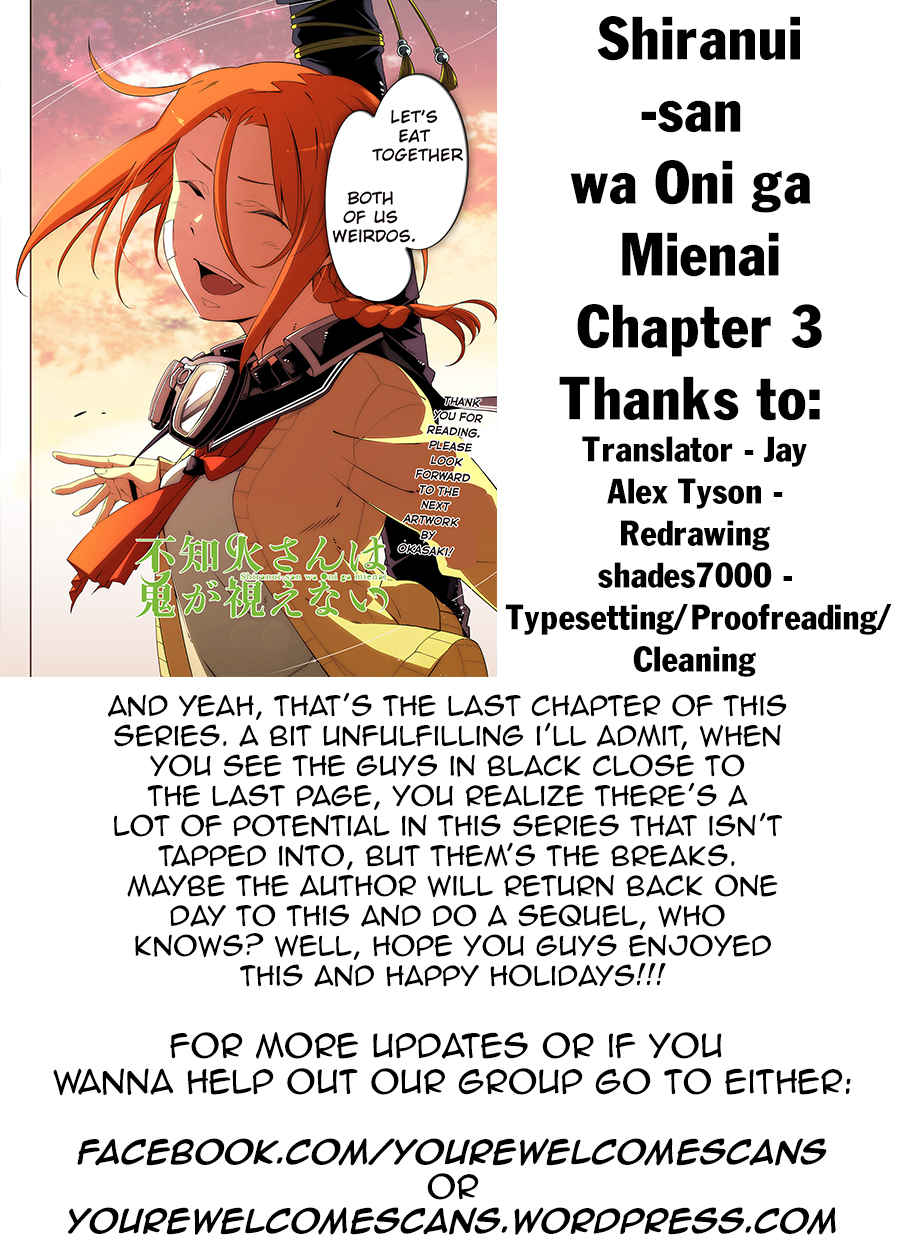 Shiranui-san wa Oni ga Mienai Chapter 3 page 40 - Chapter 3 : [End]