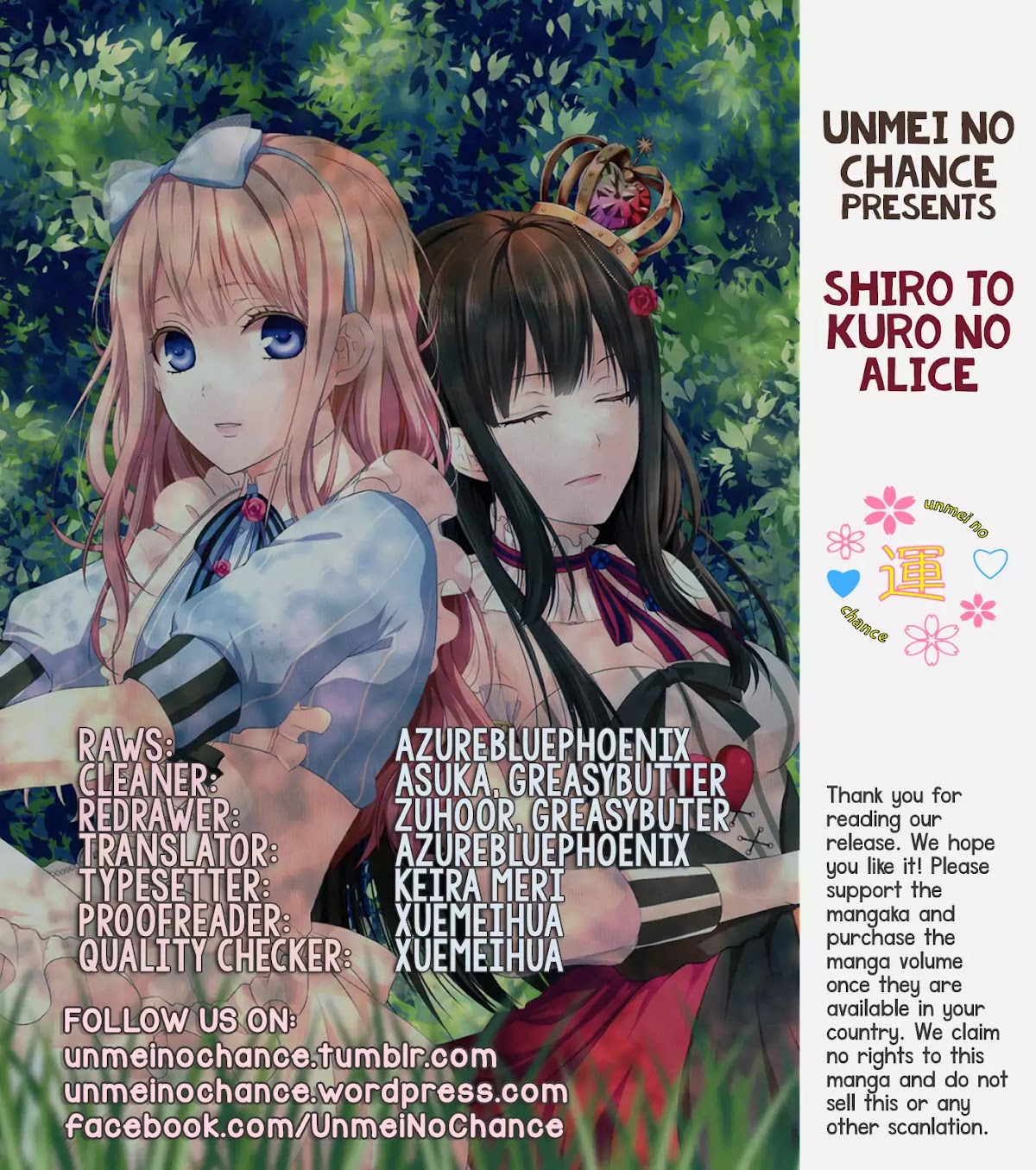 Shiro to Kuro no Alice Chapter 3 page 1 - Chapter 3