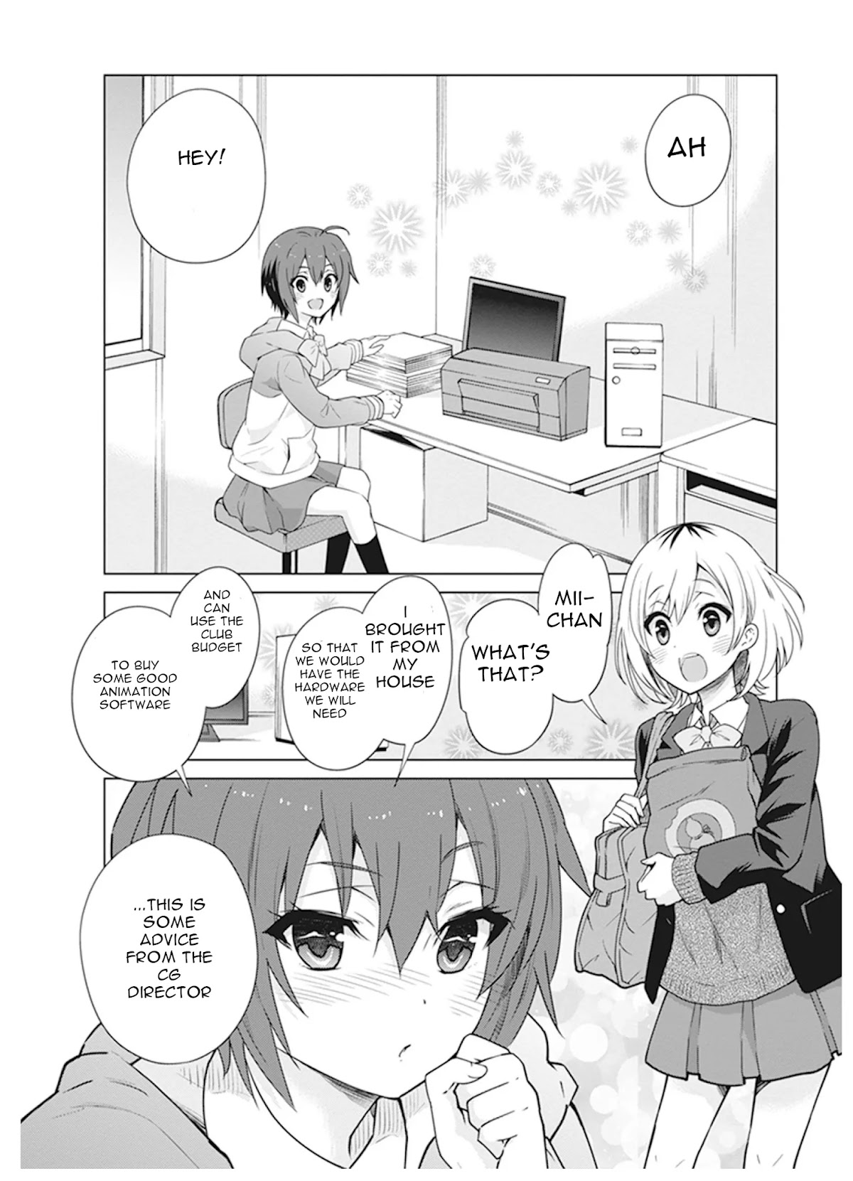Shirobako - Ueyama Koukou Animation Doukoukai Chapter 4 page 14 - Chapter 4: It's tough but fun..