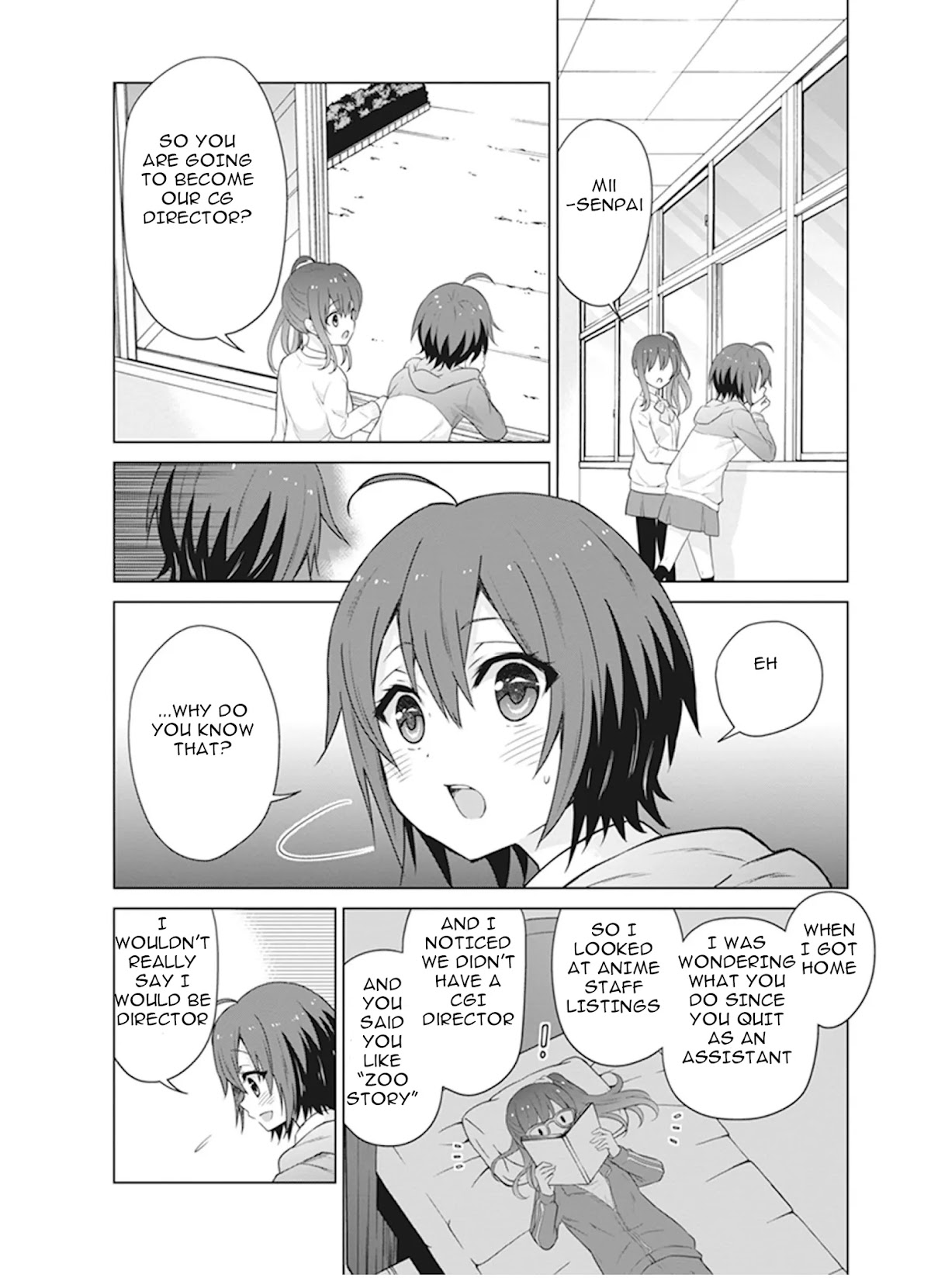 Shirobako - Ueyama Koukou Animation Doukoukai Chapter 4 page 6 - Chapter 4: It's tough but fun..