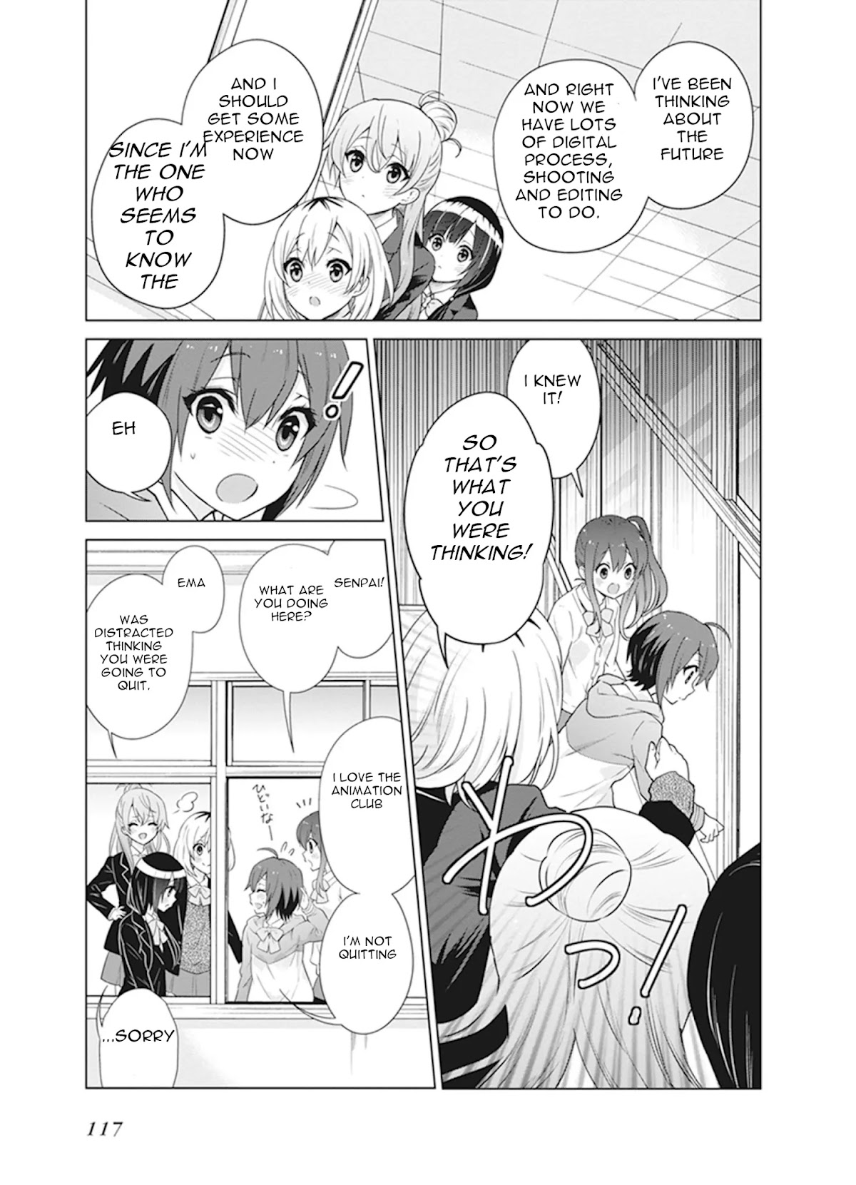 Shirobako - Ueyama Koukou Animation Doukoukai Chapter 4 page 7 - Chapter 4: It's tough but fun..