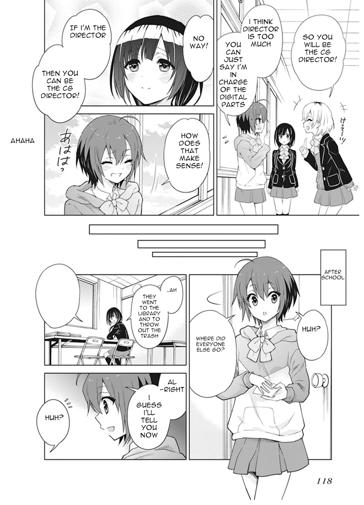 Shirobako - Ueyama Koukou Animation Doukoukai Chapter 4 page 8 - Chapter 4: It's tough but fun..