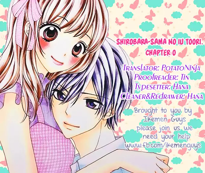Shirobara-sama no Iu toori. Chapter 0 page 1 - Chapter 0