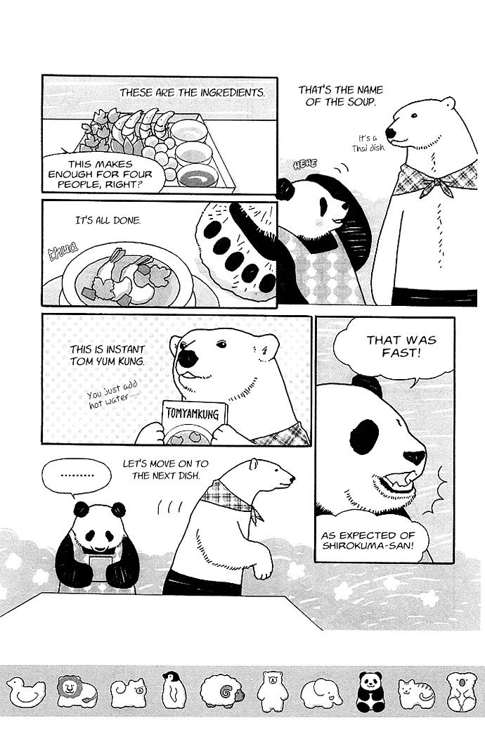 Shirokuma Cafe Chapter 23 page 5 - Chapter 23 : Shirokuma-kun's Day Off (BBQ Edition)