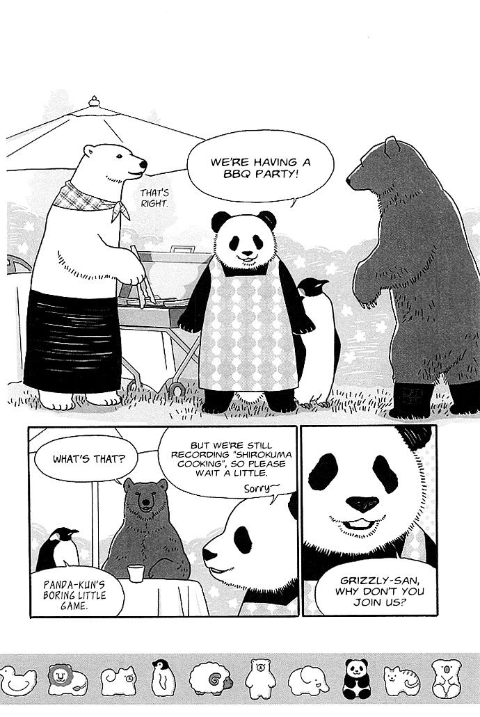 Shirokuma Cafe Chapter 23 page 8 - Chapter 23 : Shirokuma-kun's Day Off (BBQ Edition)
