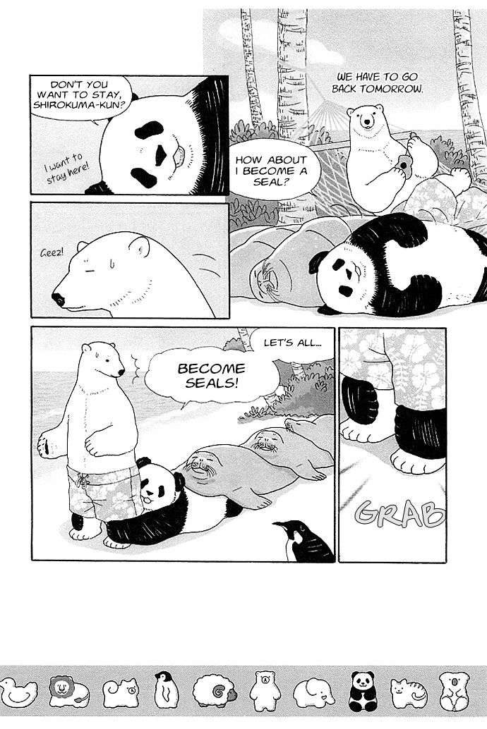 Shirokuma Cafe Chapter 24 page 10 - Chapter 24 : Shirokuma-kun's Day Off (Hawaii Edition)
