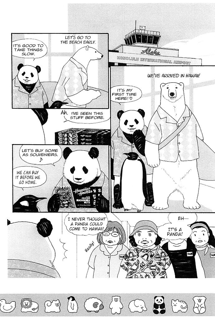 Shirokuma Cafe Chapter 24 page 4 - Chapter 24 : Shirokuma-kun's Day Off (Hawaii Edition)