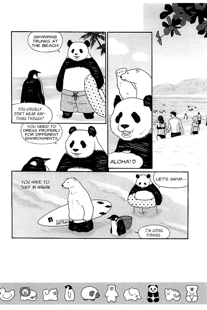 Shirokuma Cafe Chapter 24 page 6 - Chapter 24 : Shirokuma-kun's Day Off (Hawaii Edition)