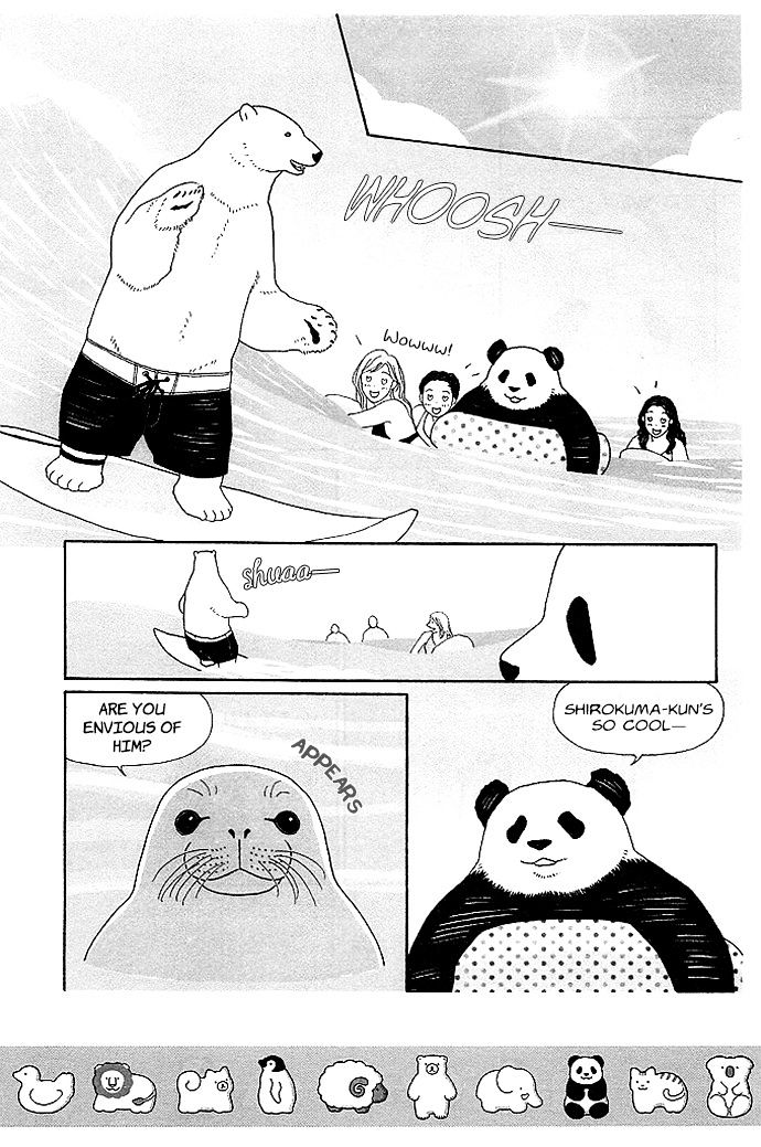 Shirokuma Cafe Chapter 24 page 7 - Chapter 24 : Shirokuma-kun's Day Off (Hawaii Edition)