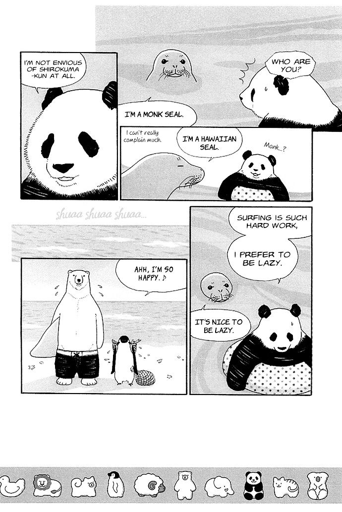 Shirokuma Cafe Chapter 24 page 8 - Chapter 24 : Shirokuma-kun's Day Off (Hawaii Edition)