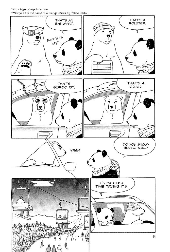 Shirokuma Cafe Chapter 3 page 3 - Chapter 3 : Snowboarding