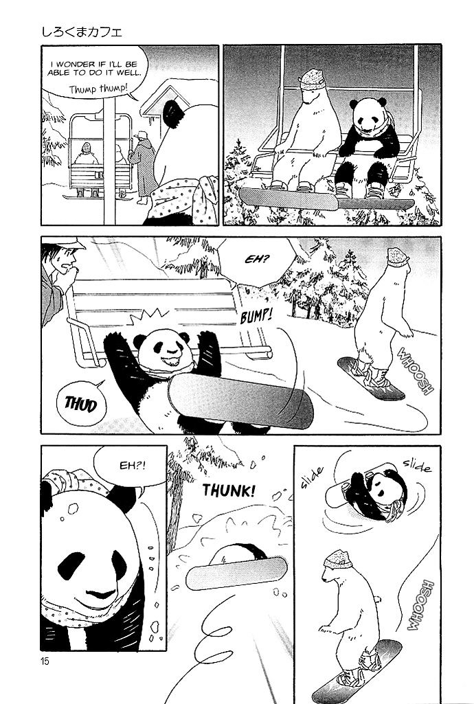 Shirokuma Cafe Chapter 3 page 4 - Chapter 3 : Snowboarding