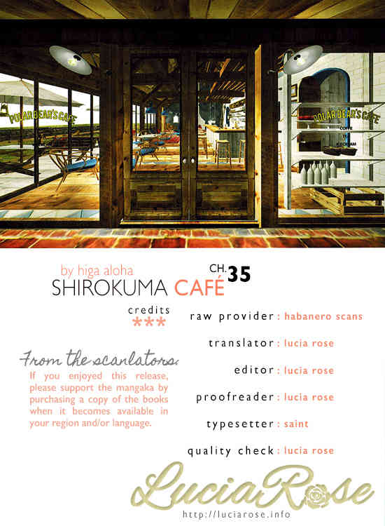 Shirokuma Cafe Chapter 35 page 1 - Chapter 35 : Summer Cafe 5