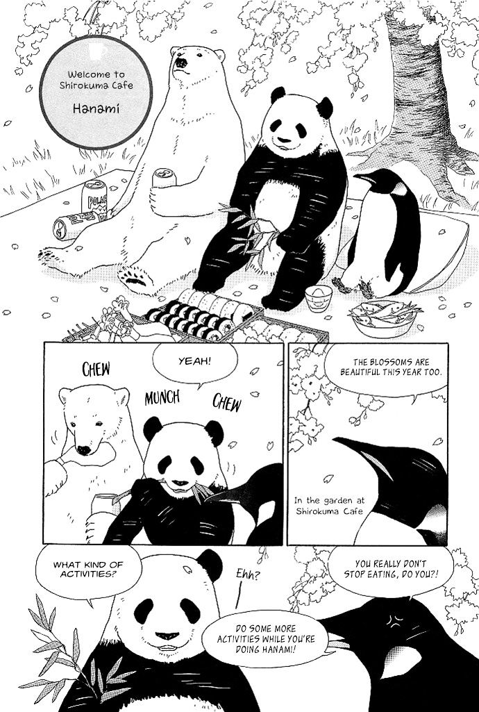 Shirokuma Cafe Chapter 4 page 2 - Chapter 4 : Hanami (Cherry Blossom Viewing)