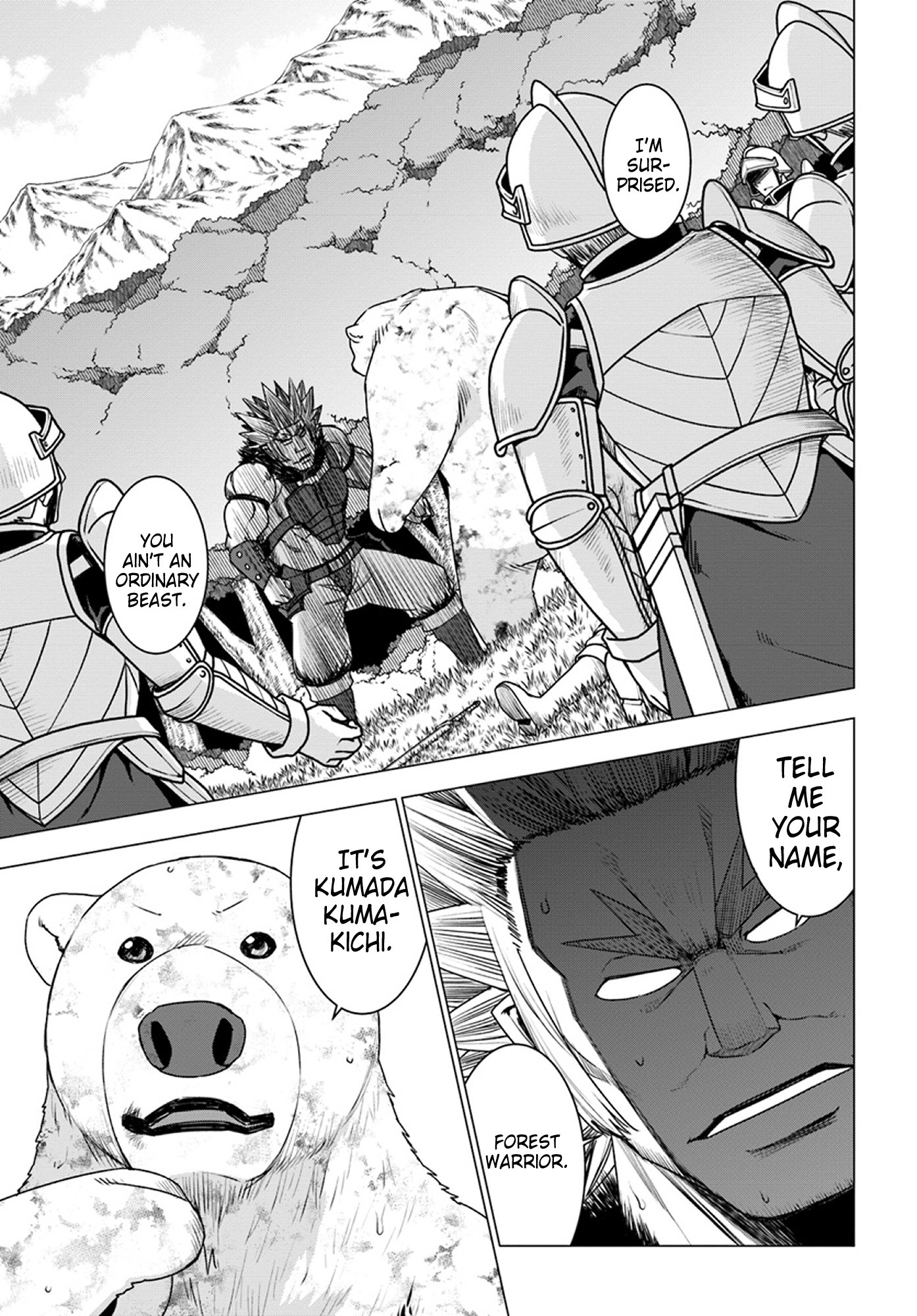 Shirokuma Tensei Chapter 13 page 1 - Chapter 13: The battle of Mount Kudpic