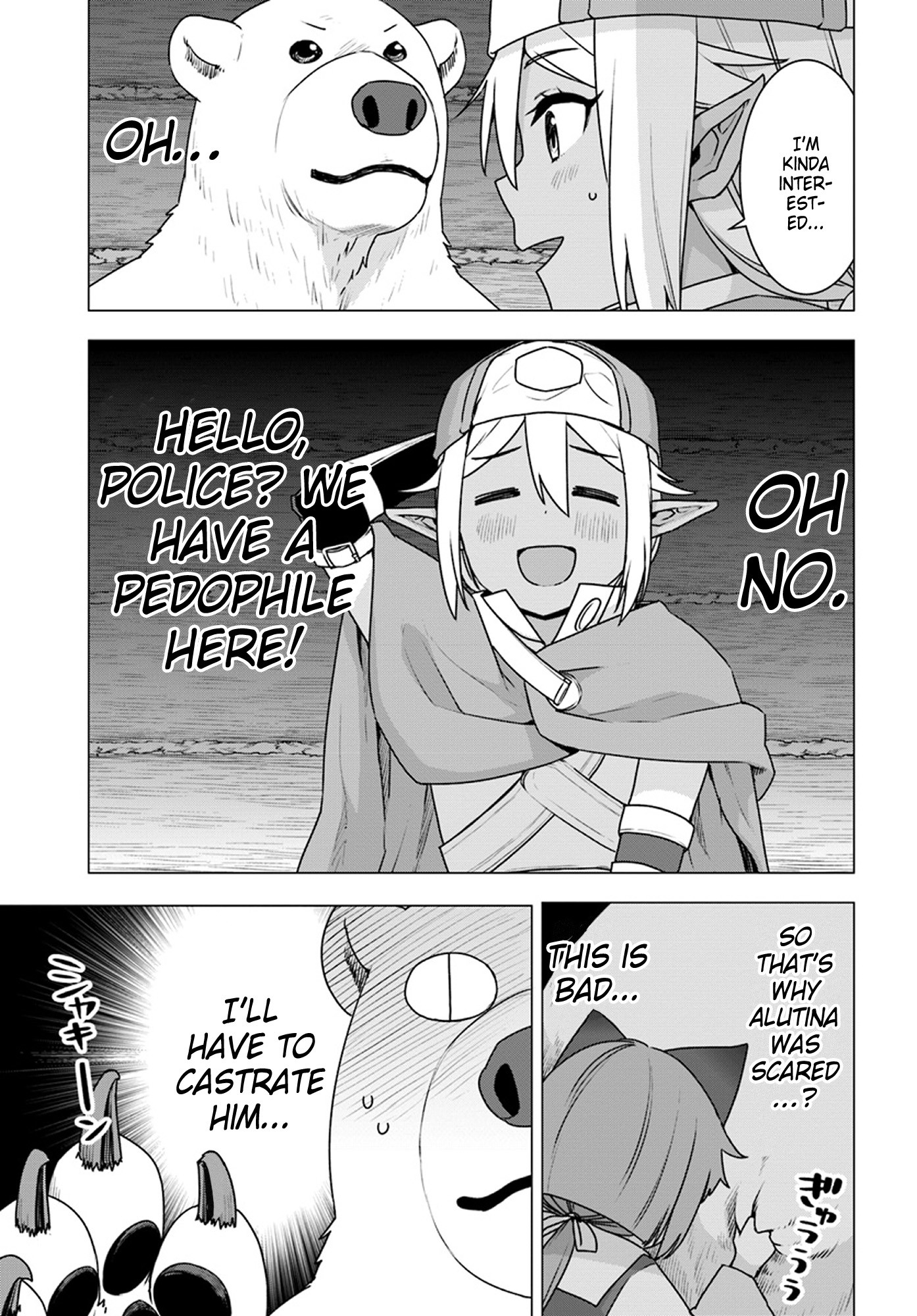 Shirokuma Tensei Chapter 16 page 15 - Chapter 16: Hospitality to the Dark Elf