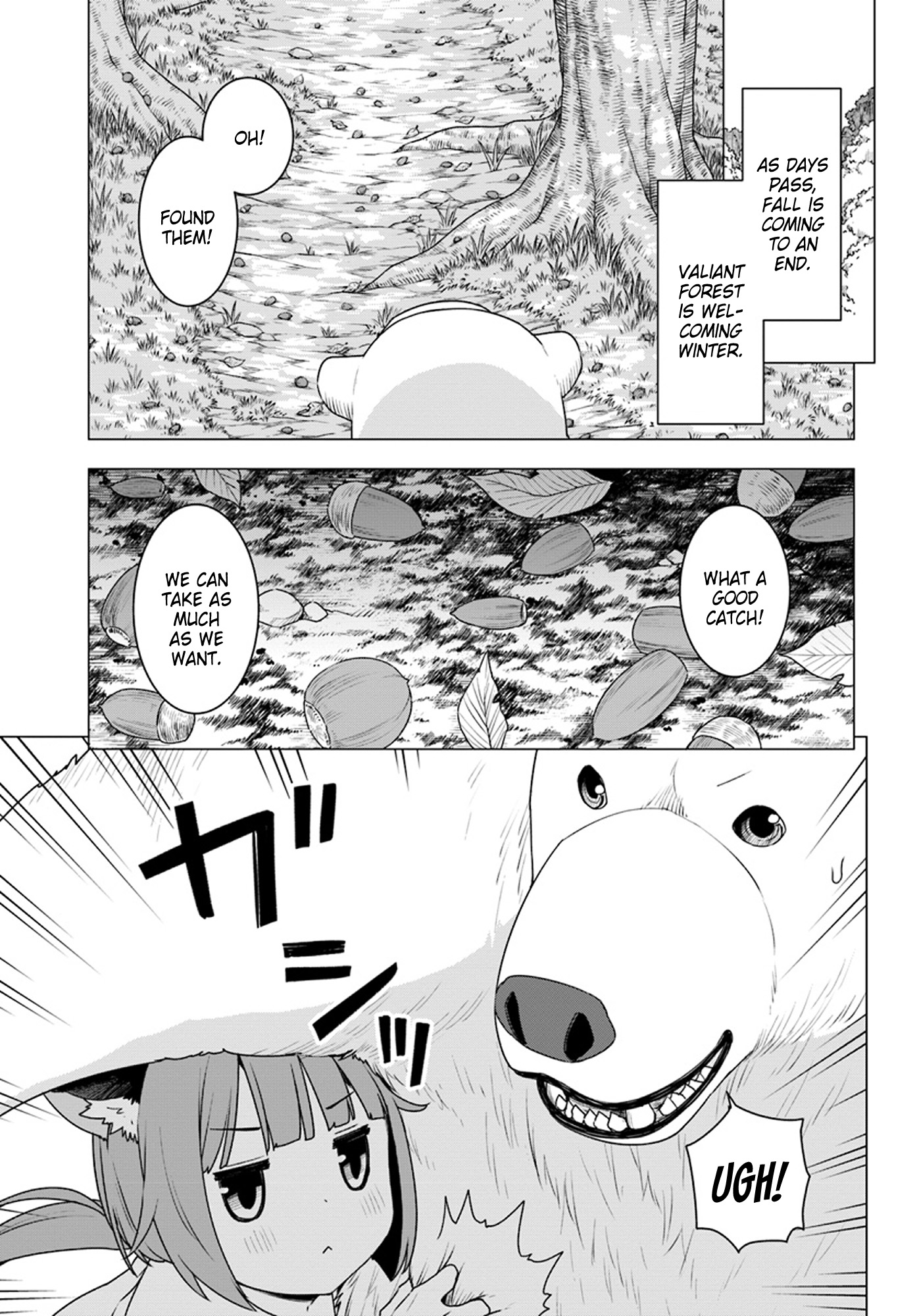 Shirokuma Tensei Chapter 19 page 1 - Chapter 19: Acorn Harvesting