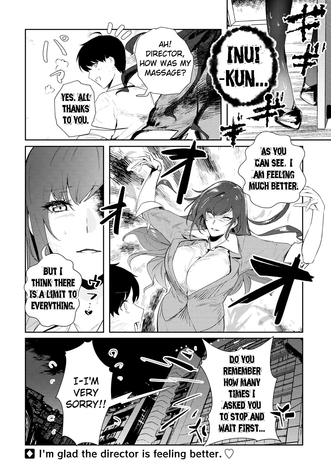 Shishidou-san ni Shikararetai Chapter 11 page 11 - Chapter 11: It seems the invincible director can also get tired...?