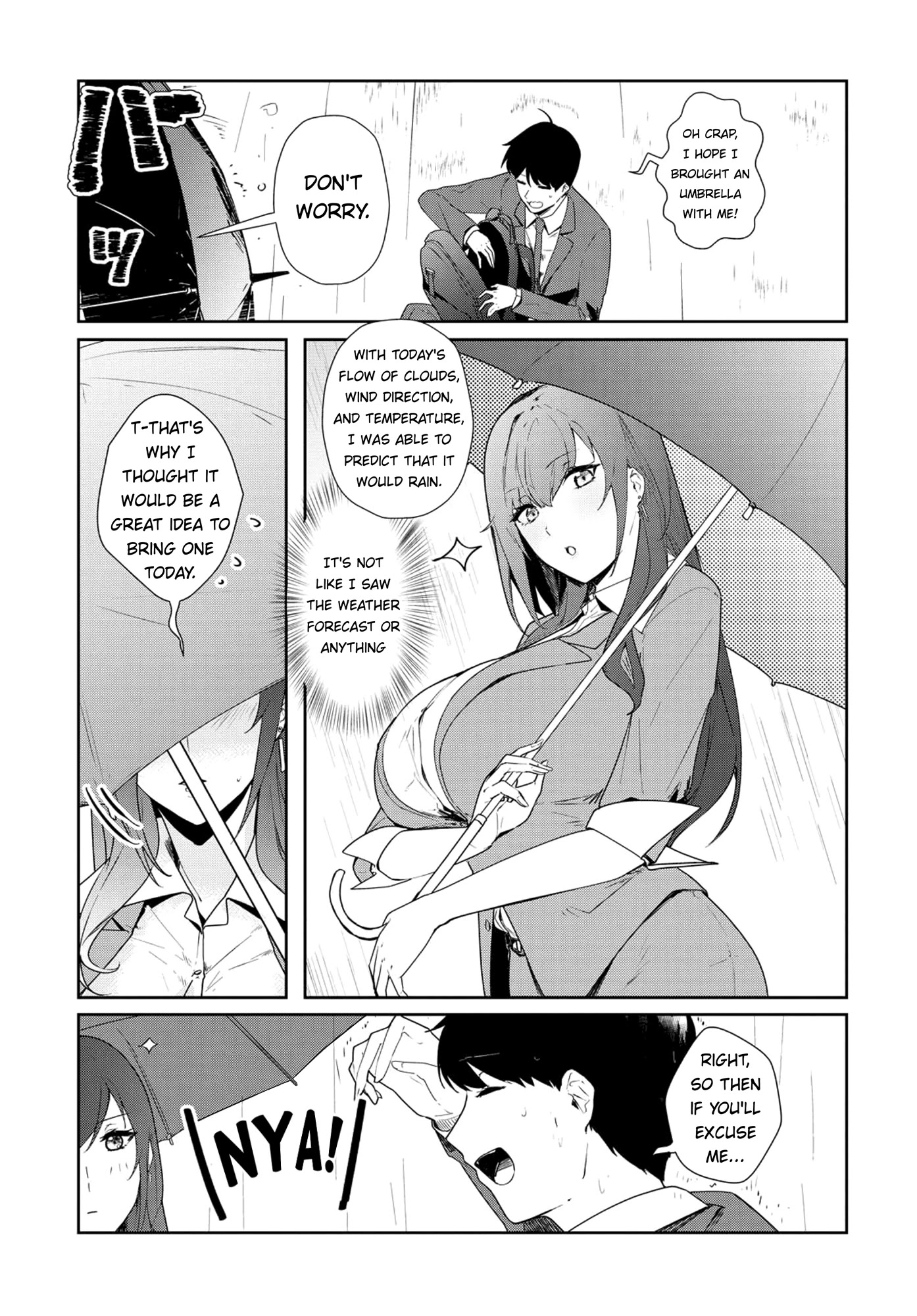 Shishidou-san ni Shikararetai Chapter 9 page 4 - Chapter 9: It rained on the way back from the meeting...