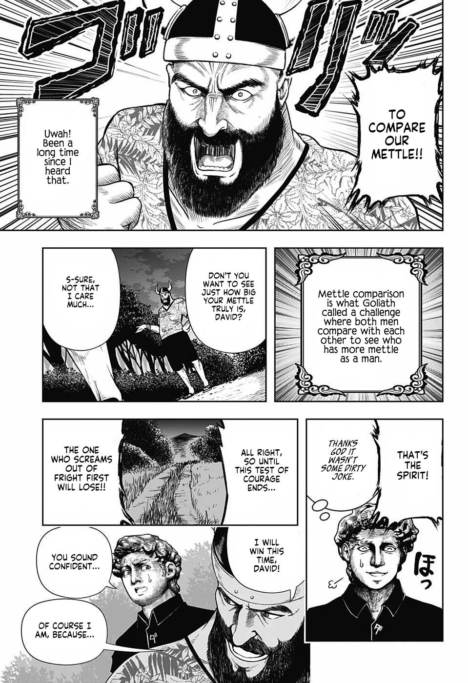 Shishunki Renaissance David-kun Chapter 18 page 3 - Chapter 18: Another Mettle Comparison
