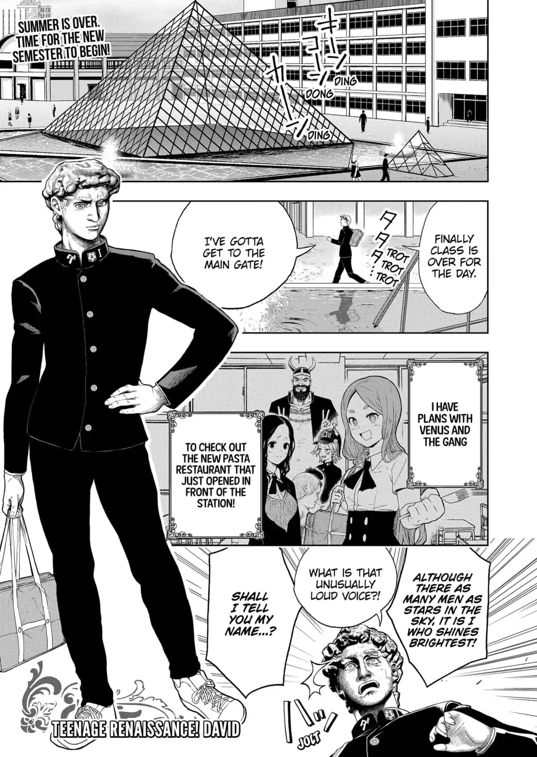 Shishunki Renaissance David-kun Chapter 21 page 1 - Chapter 21: The Arrival of Narcissus
