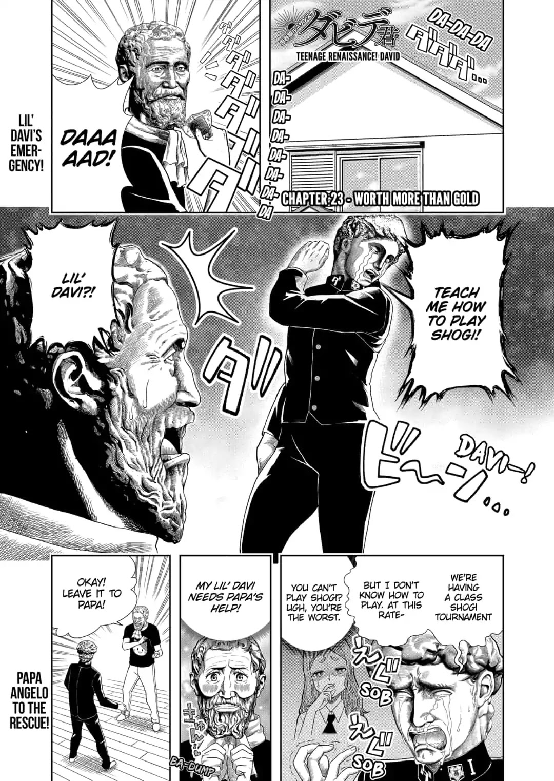 Shishunki Renaissance David-kun Chapter 23 page 1 - Chapter 23: Worth More Than Gold