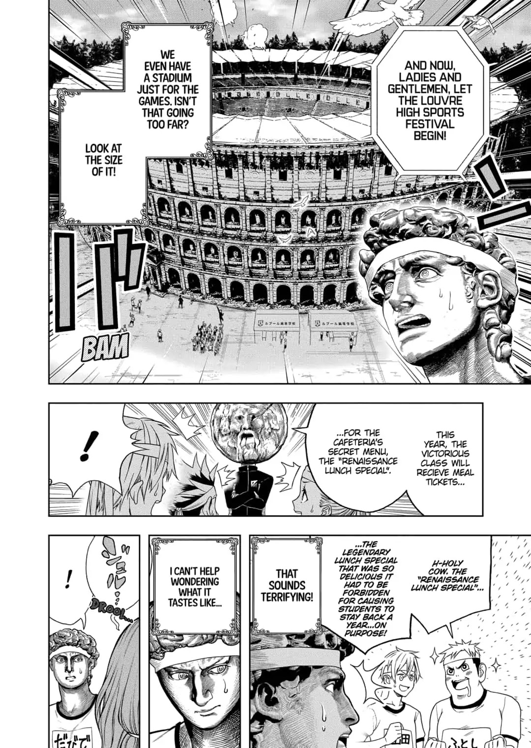 Shishunki Renaissance David-kun Chapter 26 page 2 - Chapter 26: Louvre High Sports