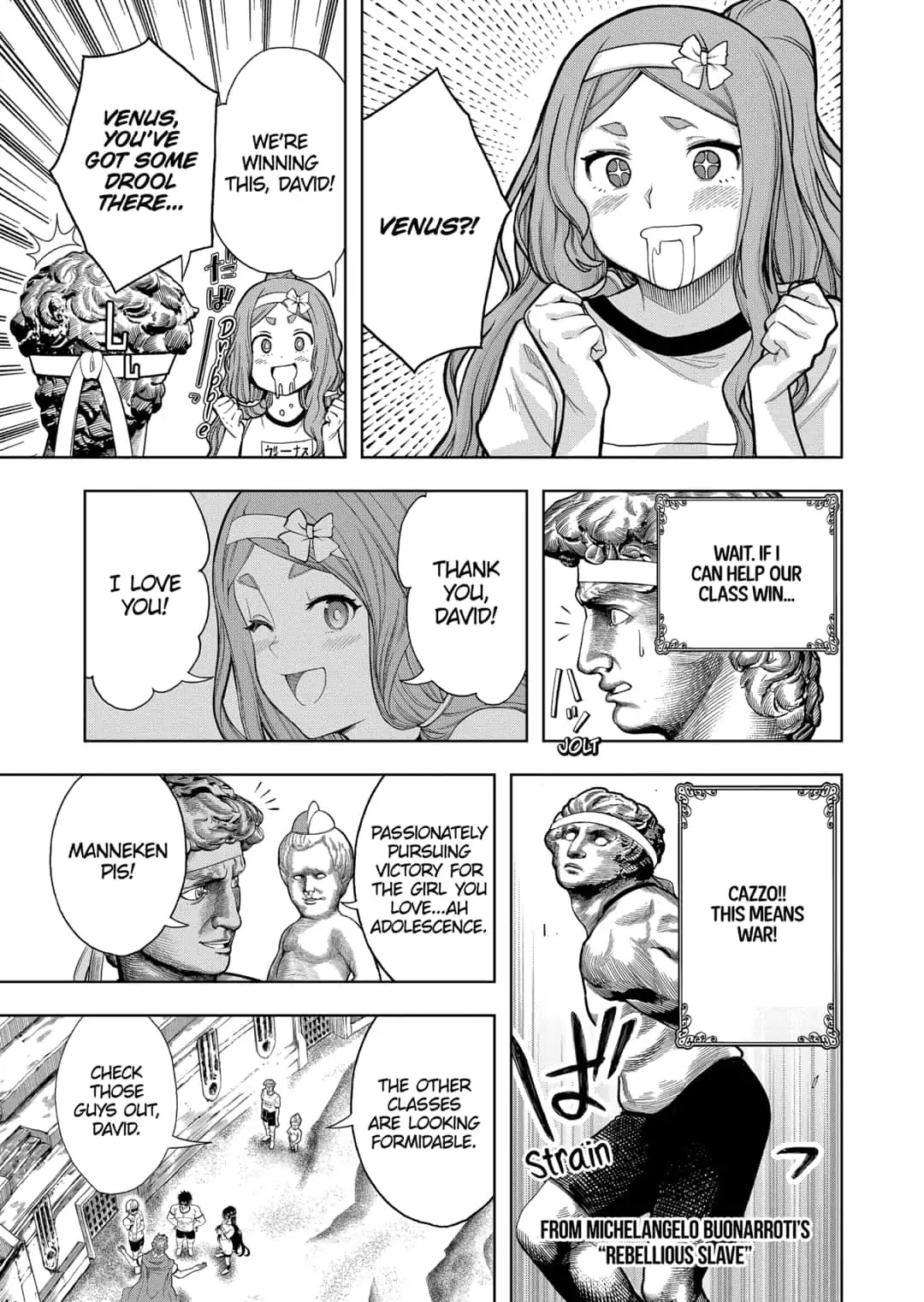 Shishunki Renaissance David-kun Chapter 26 page 3 - Chapter 26: Louvre High Sports