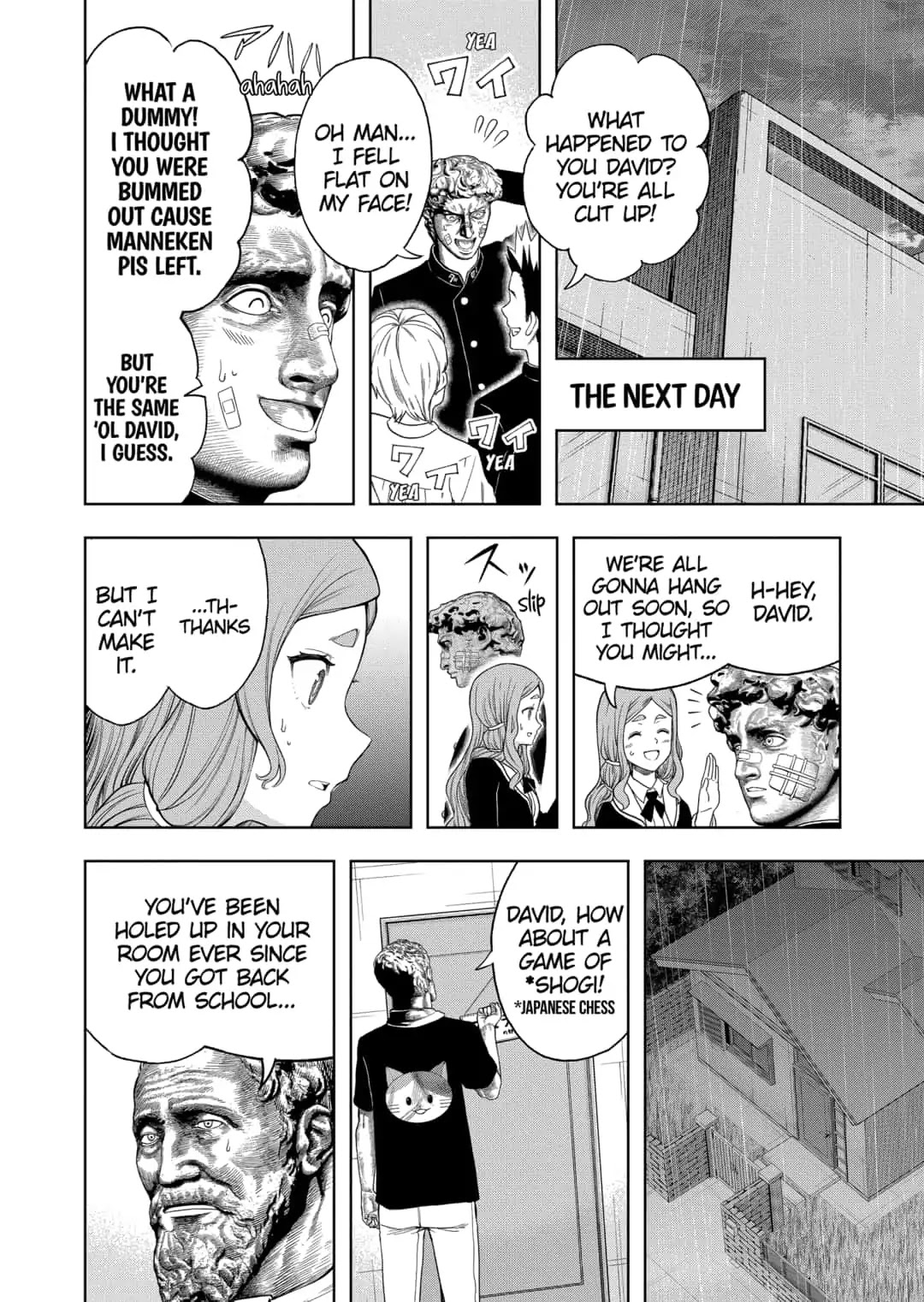 Shishunki Renaissance David-kun Chapter 32 page 12 - Chapter 32: Even In The Pouring Rain