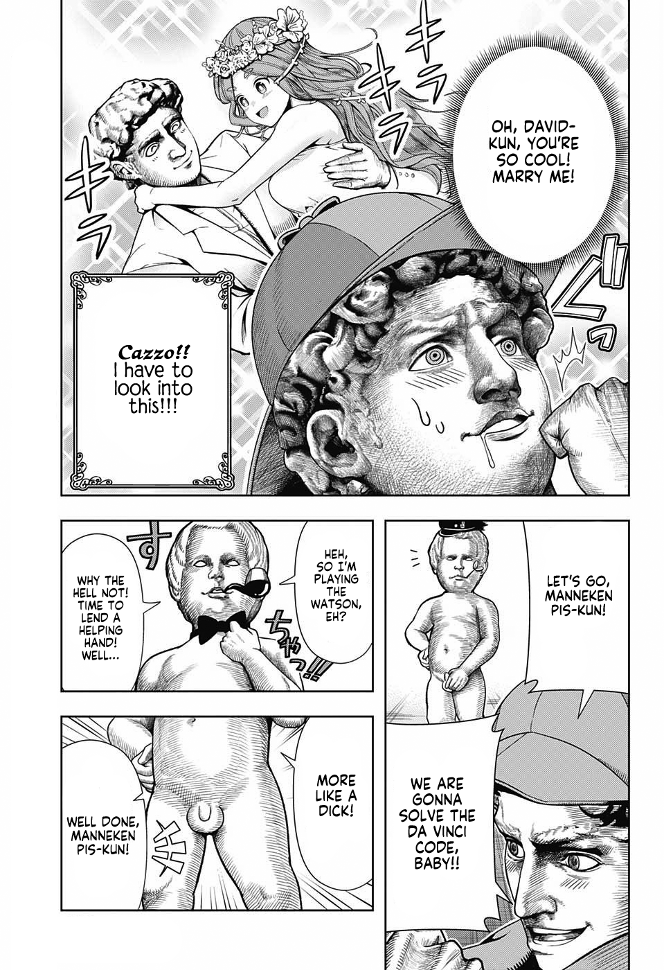 Shishunki Renaissance David-kun Chapter 4 page 3 - Chapter 4: The rumored Mona Lisa-san