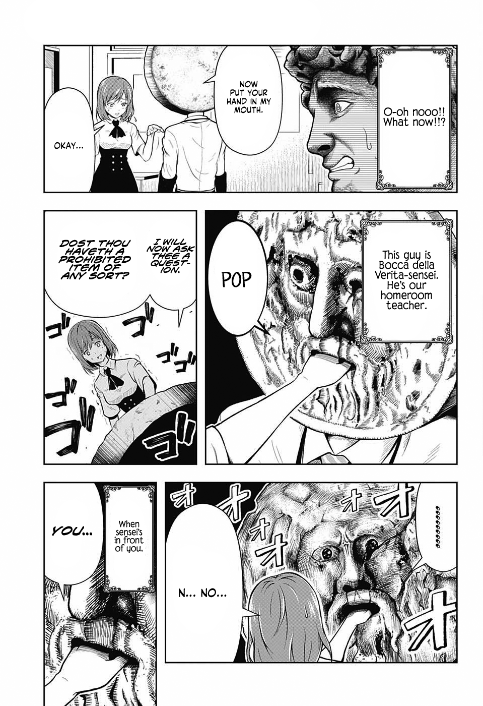 Shishunki Renaissance David-kun Chapter 5 page 3 - Chapter 5: Bocca della Verita