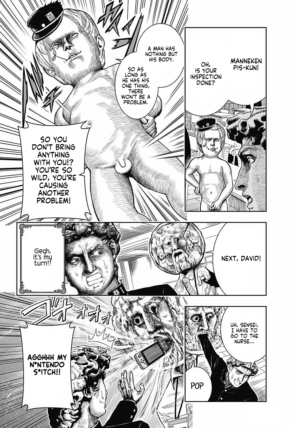 Shishunki Renaissance David-kun Chapter 5 page 6 - Chapter 5: Bocca della Verita